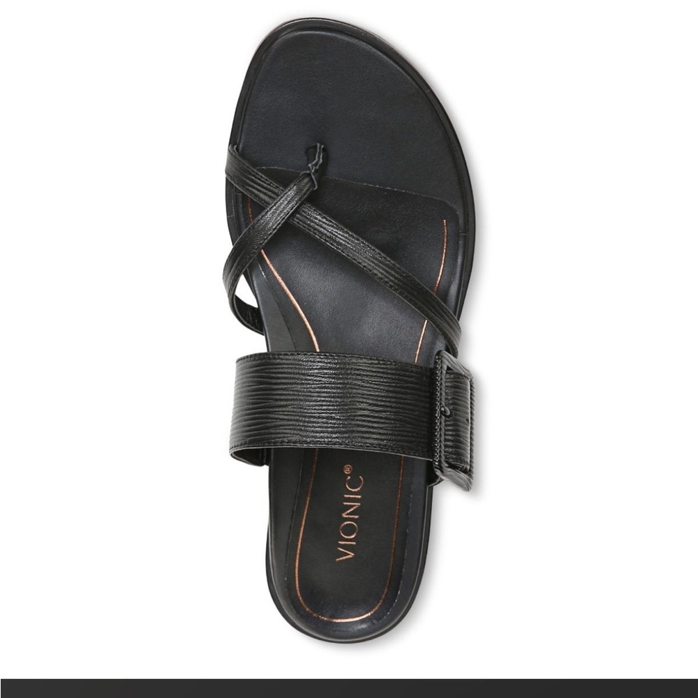 Vionic Women's Black Julep Strappy Sandals BRAND NEW